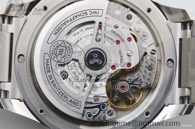 MIROTIME 0819 FastDry Portugieser Chronograph IW371615 ZF Best Edition Green Dial on SS Bracelet A7750 (Slim Movement) 7038